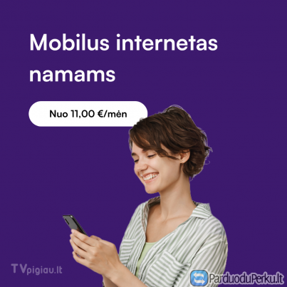 Laisvė naršyti bet kur su „TVPigiau.lt“ mobiliuoju internetu – be ilgalaikės sutarties!