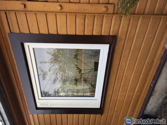 Langų apdaila iš lauko pusėss