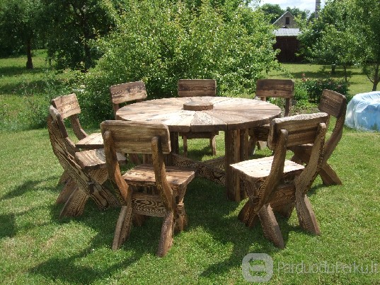 Lauko baldai. Sodo, priepircio, terasos baldai