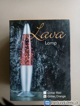 Lava lempa su blizgučiais