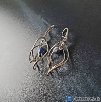 Lazurito lapo auskarai – Stilingi ir nauji