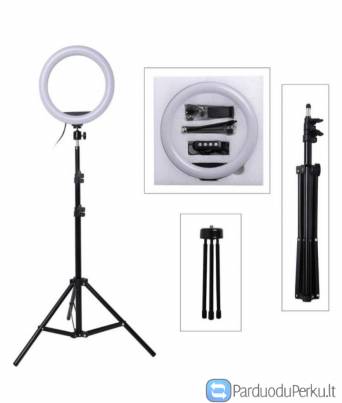 Led makiažo lempa +160 cm trikojis + mini trikojis