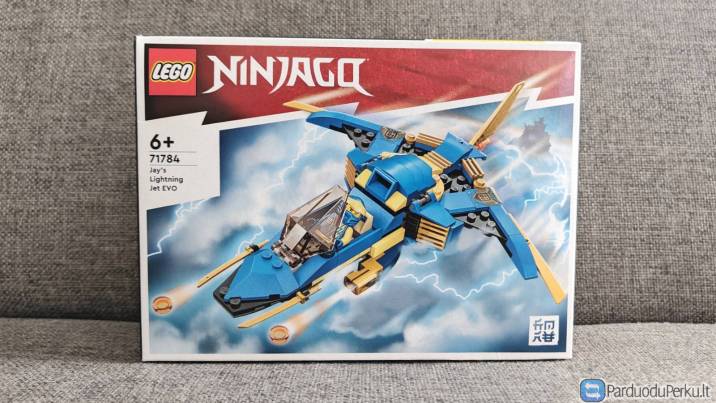 Lego 71784 Ninjago - Core Jay's Lightning Jet EVO (Jay žaibiškas lėktuvas EVO)