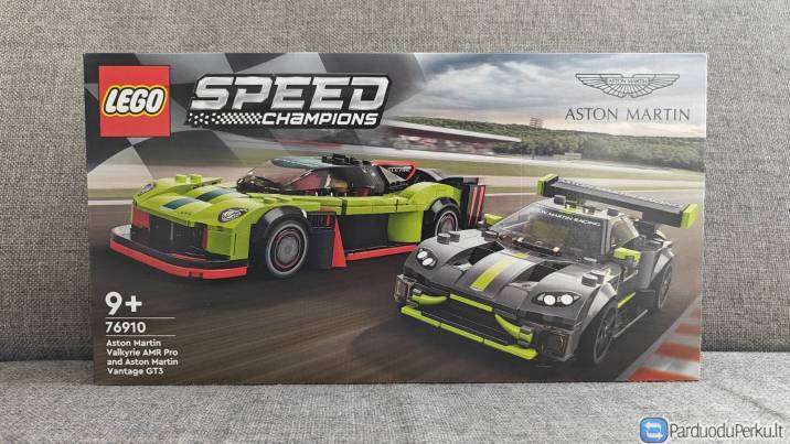 Lego 76910 Speed Champions Aston Martin Valkyrie AMR Pro and Aston Martin Vantage GT3