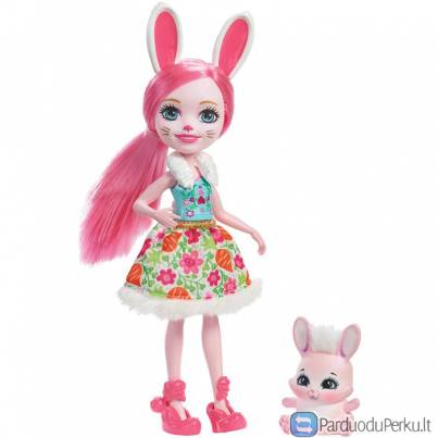 Lėlės Enchantimals su gyvūnėliais