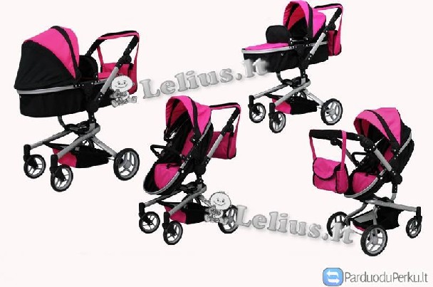 Lėlių vežimėliai, lėlės - www.Lelius.lt