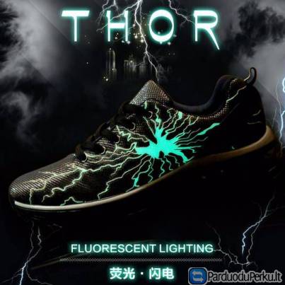 Lengvi neoninai bėgimo bateliai