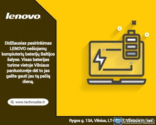 Lenovo nešiojamų kompiuterių baterijos