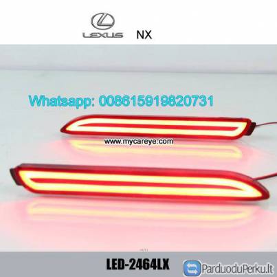Lexus NX Car LED Rear Bumper Brake Turn Signal Lights lamps