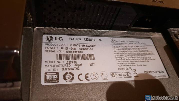 LG 22 coliu monitorius