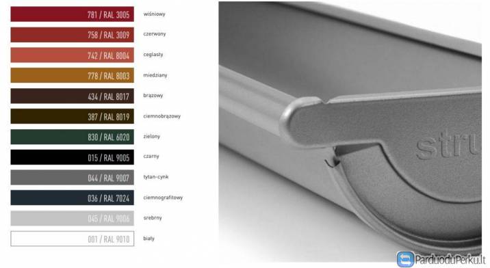 Lietaus nuvedimo sistema Struga pigiau!