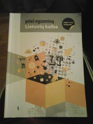 Lietuvių kalbos vadovėlis prieš egzaminą