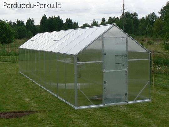 Lietuviškas aliuminio/polikarbonato šiltnamis