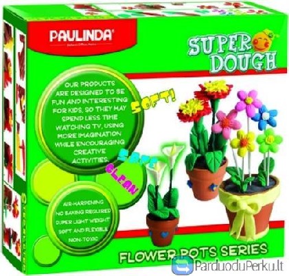 Paulinda lipdymo rinkinys Gėlytės vazone vaikams