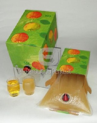 Maišeliai sultims ,vynui, pienui BAG IN BOX