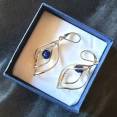 Mamos dienos dovana! Lazurito auskarai – 17 € (Kaunas/siunčiu)