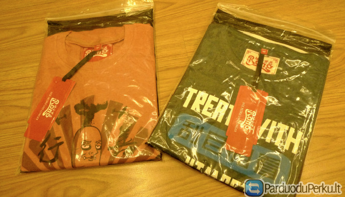 Marškinėlių pakavimas Vokietijoje Hanover mieste