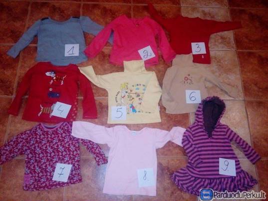 Marškinėliai ilgomis rankovėmis 9-36 mėn.