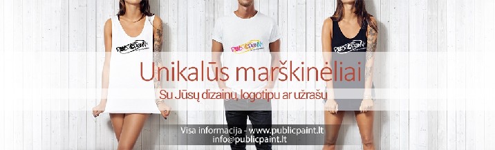 Marškinėliai su užrašais, logotipais, nuotrauka ar unikaliu 