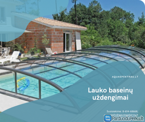 Masažinių ir plaukimo baseinų uždengimai