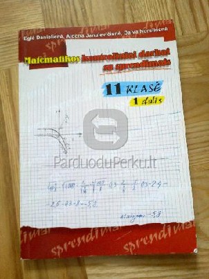 Matematikos kontroliniai darbai su sprendimais
