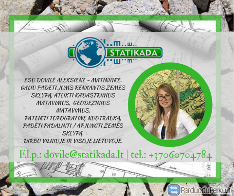 Matininkė Vilniuje | Kadastriniai matavimai