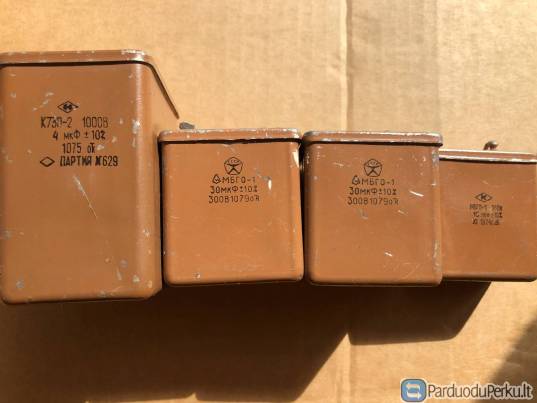 MBGO-1 kondensatoriai.