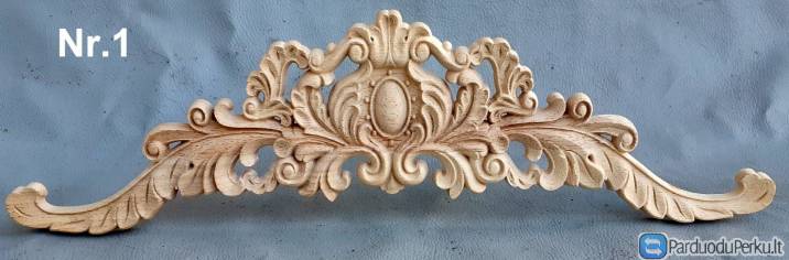 Medinės drožinėtos apdailos detalės,furnitura