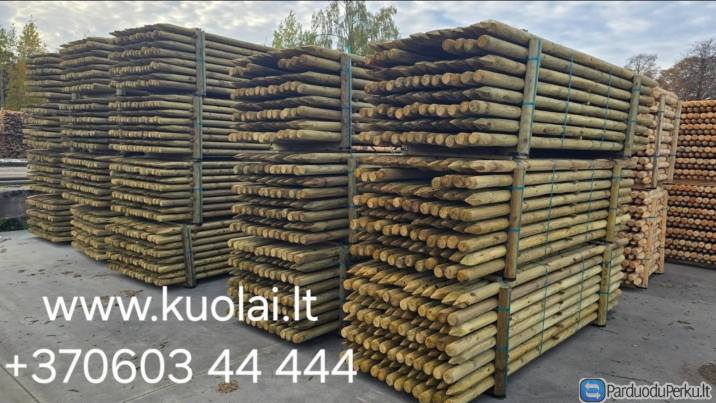 Mediniai tekinti impregnuoti kuolai