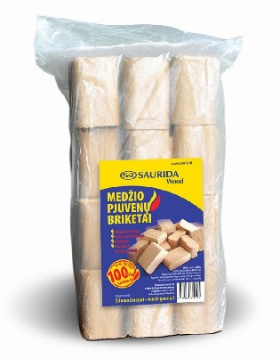 Medžio pjuvenų briketai visoje Lietuvoje