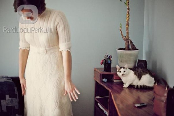 Megzta vestuvinė suknelė