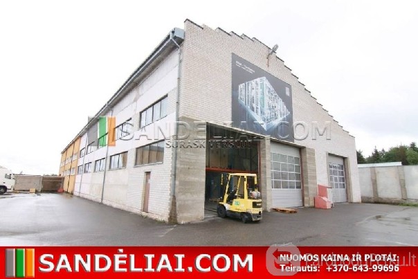 Meistrų g. (Kirtimai) nuomojamos sandėliavimui skirtos patal