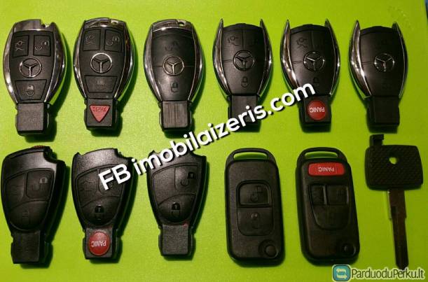 Mercedes BENZ raktu gamyba raktai programavimas pririsimas
