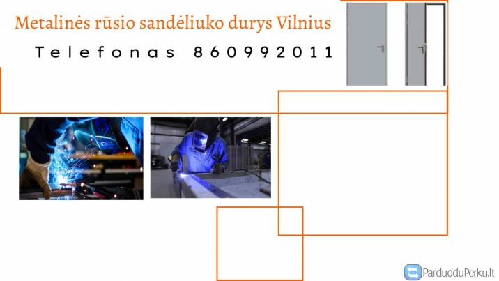 Metalinės rūsio sandėliuko durys Vilnius