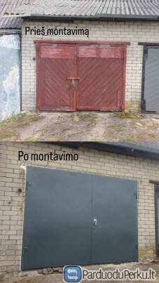 Metaliniai, atveriami garažo vartai