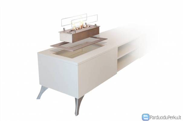 Metalinis profilis 8014S biožidinio montavimui į baldus, su keraminiu biožidinio įdėklu 8014LS