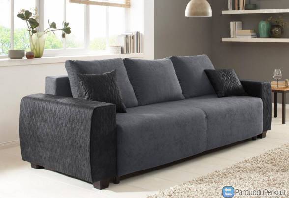 Minkšta sofa lova Nr152 mf pilka