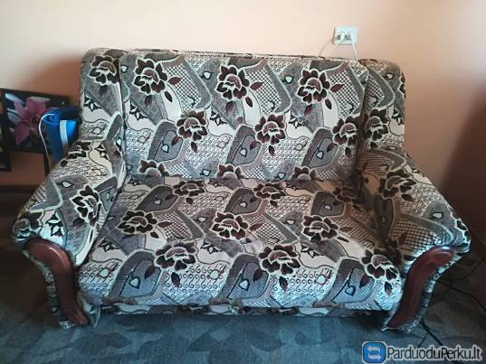 Minkštas fotelis su miego funkcija