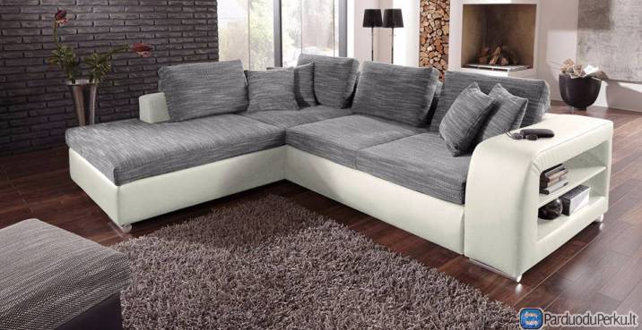 Minkštas kampas "Belmondo" su miego funkcija