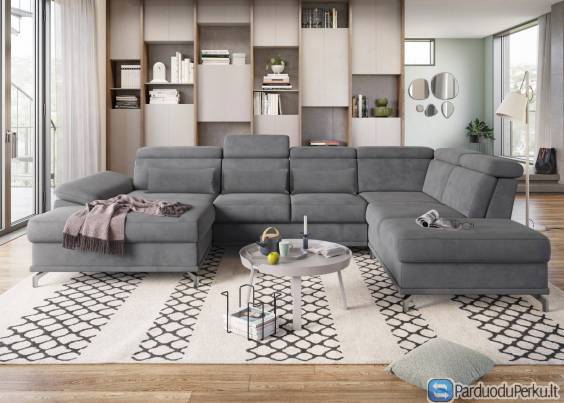 Minkštas kampas „ Cabrio “ su miegojimo funkcija