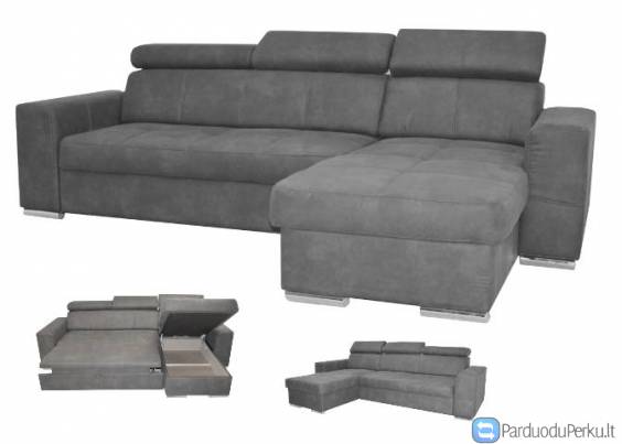 Minkštas kampas „Divo“ su miegojimo funkcija.