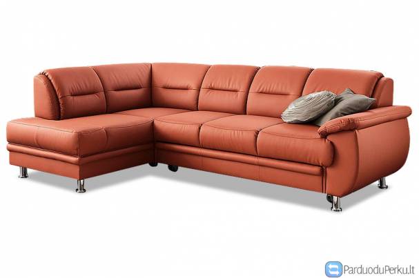 Minkštas kampas L formos Nr102 orandzine naturali oda