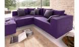 Minkštas kampas L formos Nr11 violetine primabele
