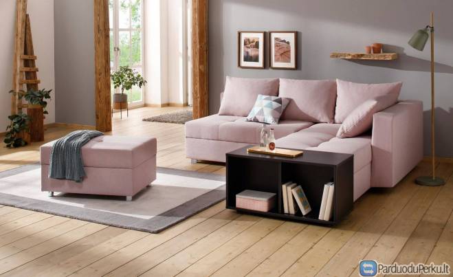 Minkštas kampas L formos Nr155 str.rožinė universalus