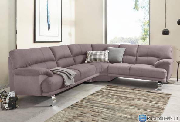 Minkštas kampas L formos Nr4 Struktura rusva