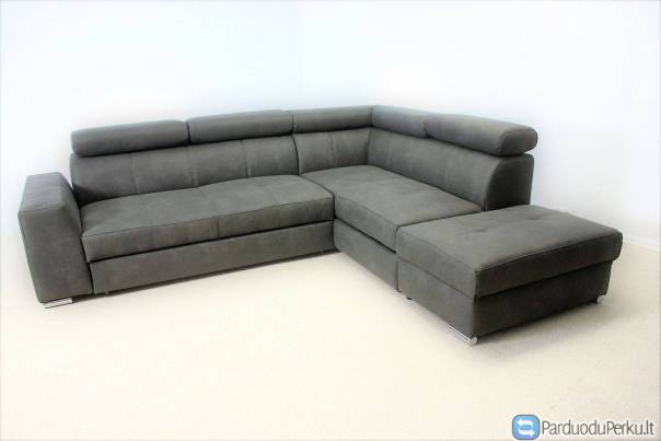 Minkštas kampas L formos Nr48 pilka land struktura su miego