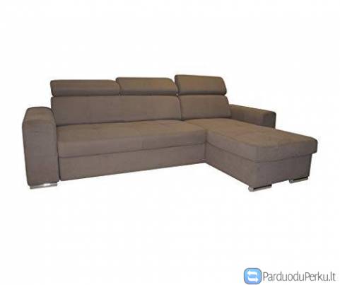 Minkštas kampas L formos Nr6 ruda struktura