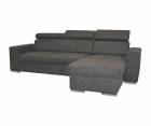 Minkštas kampas L formos Nr6 tamsiai pilka luxus primabele