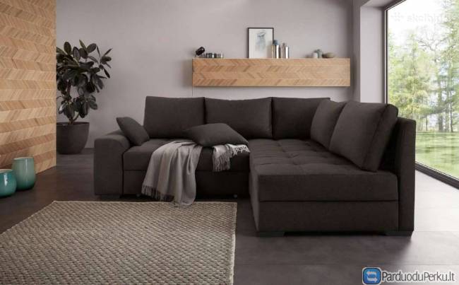 Minkštas kampas „ Quebec “ su miegojimo funkcija.