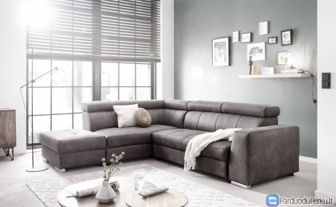 Minkštas kampas „Sprint“ su miegojimo funkcija.